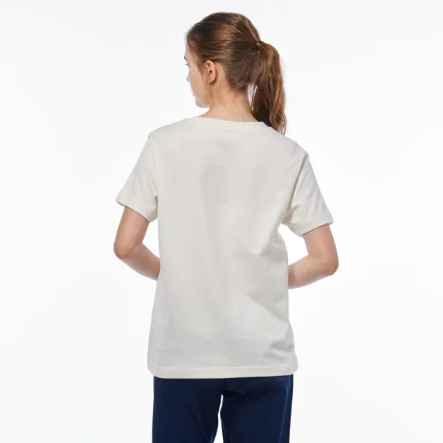 【JEEP】女裝 厚磅北極熊貼布繡短袖T恤(白色)