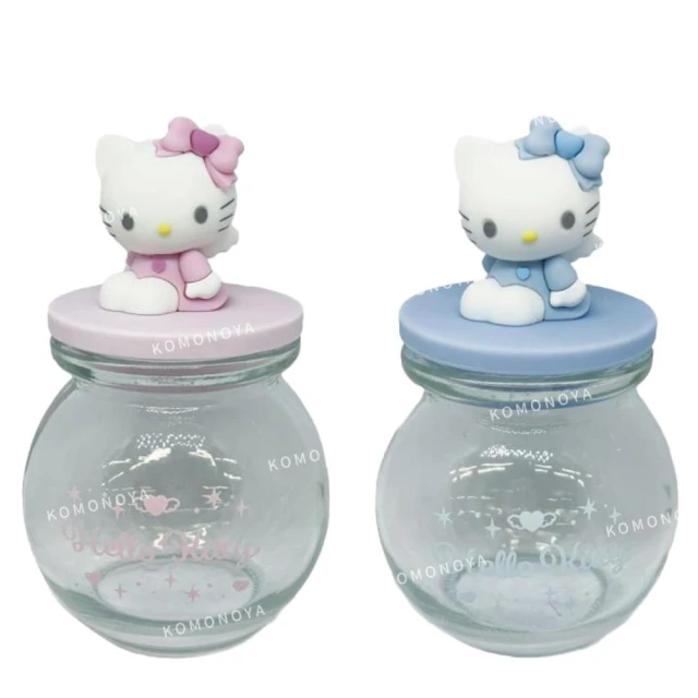 小禮堂 Hello Kitty 造型樹脂糖果收納罐 - Y2K天使款(平輸品)