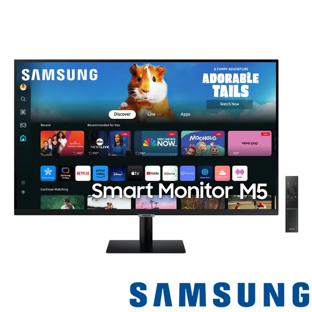 【SAMSUNG 三星】S27DM502EC 27型 M5 Smart Monitor   智慧聯網螢幕(VA/內建喇叭/HDR10/遙控器)