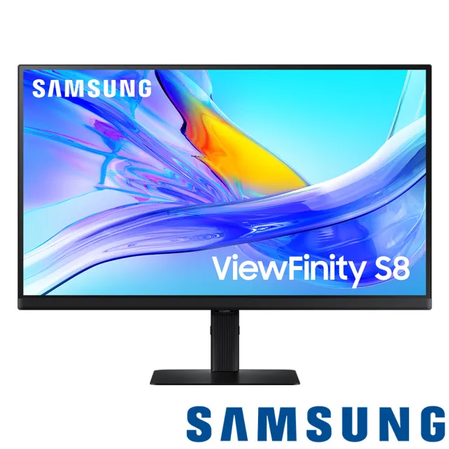 【SAMSUNG 三星】S27D806UAC 27型 4K ViewFinity S8  創作者專業螢幕(VA/Type-C/90W/sRGB 99%升降旋轉)