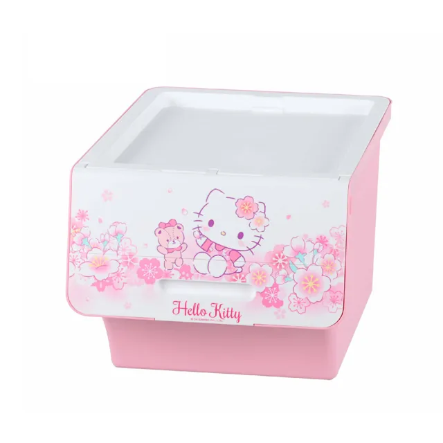 【KEYWAY 聯府】Hello Kitty直取式收納箱40L-3入(附輪 整理箱 置物箱 玩具收納)