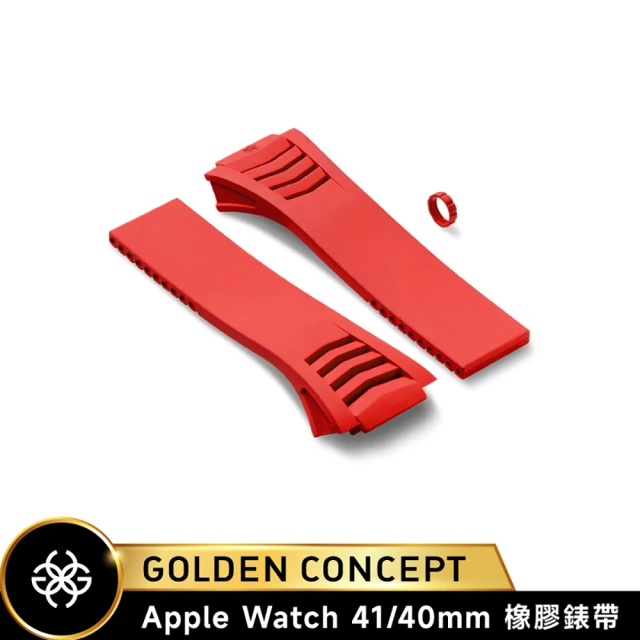 Golden Concept Apple Watch 40/41mm 橡膠錶帶 WS-RS41 紅色