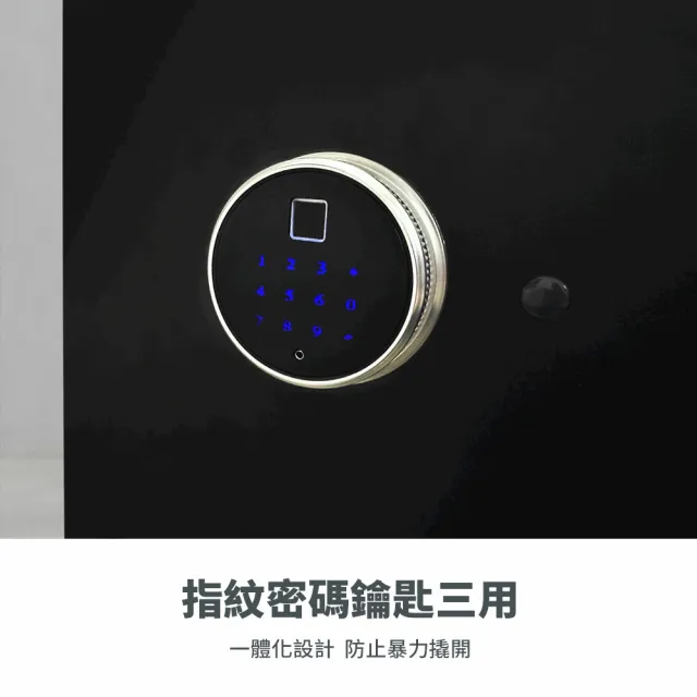 【防災專家】中型防火指紋型保險箱 加贈迷你保險箱(保管箱 保險櫃 家用 商用 密碼鎖 防盜 FXSB-28)