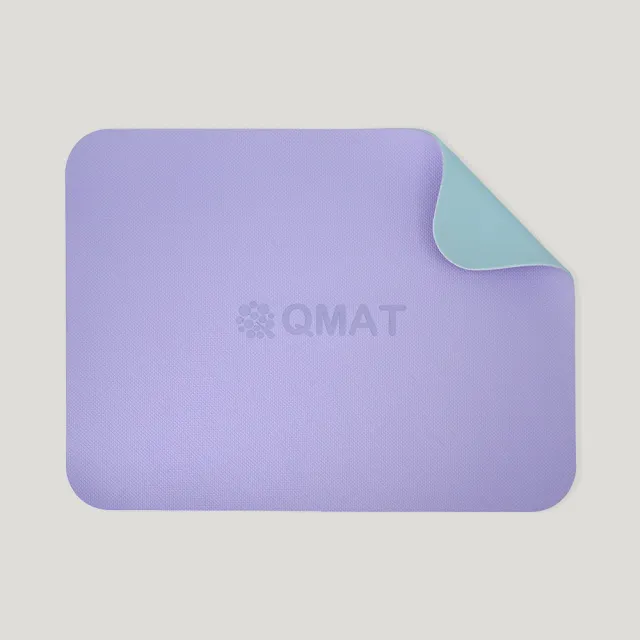【QMAT】4MM攜帶型超慢跑墊 台灣製(45*60CM 雙面雙色雙壓紋 跪墊 倒立墊 腳墊)