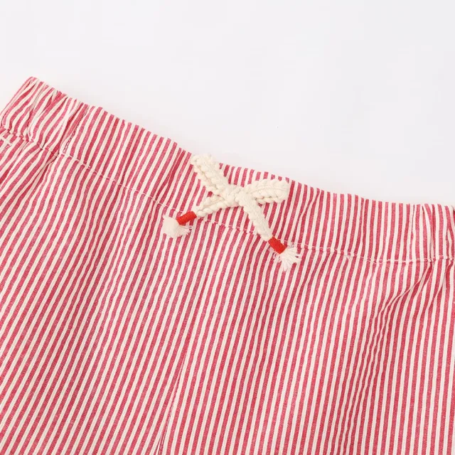 【GAP】女童裝 Logo純棉抽繩鬆緊短褲-粉紅色(466724)