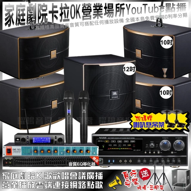 NaGaSaKi 家庭劇院卡拉OK組NaGaSaKi DSP-X1BT+2組Pasion10A+Pasion12SP+JBL VM-300