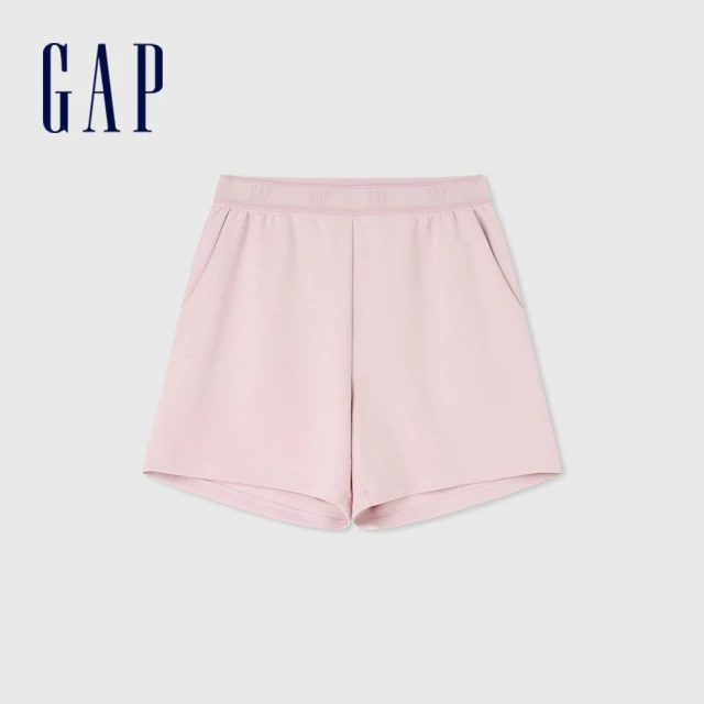 GAPGAP 女裝 Logo鬆緊短褲-淡紫色(465299)