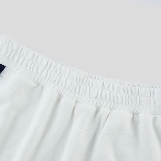 【GAP】男童裝 Logo印花翻領短袖短褲家居套裝-白色(466033)