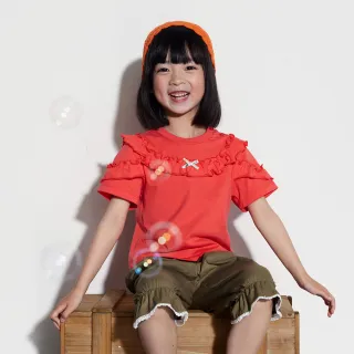 【GAP】女幼童裝 純棉圓領短袖T恤-深粉紅(466582)