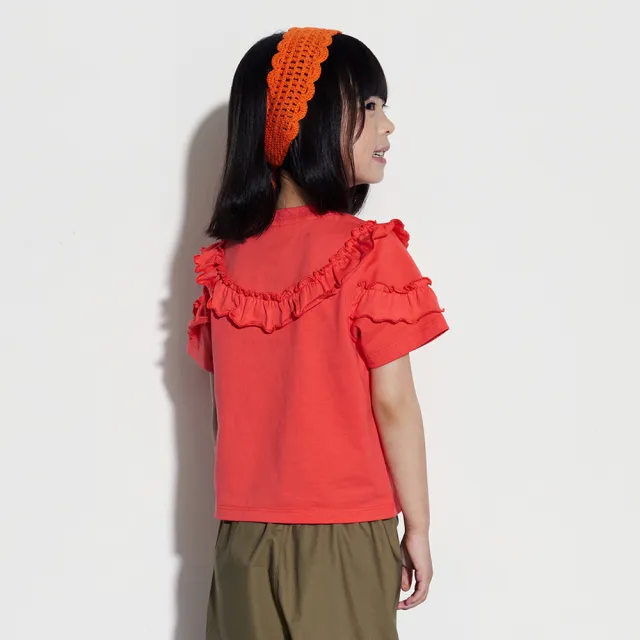 【GAP】女幼童裝 純棉圓領短袖T恤-深粉紅(466582)
