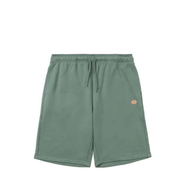 【Dickies】男款森林綠純棉抽繩鬆緊褲腰舒適休閒短褲｜DK012959H15