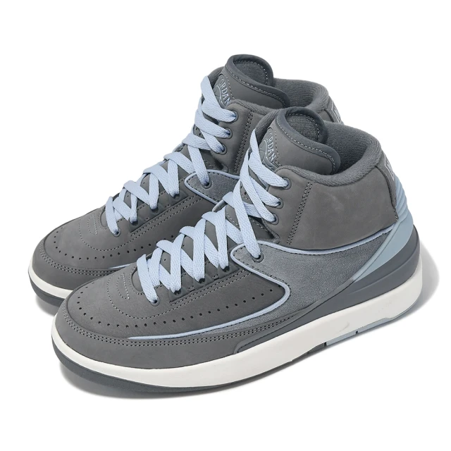 NIKE 耐吉NIKE 耐吉 休閒鞋 Wmns Air Jordan 2 Retro 酷灰 藍 女鞋 2代(FB8871-041)