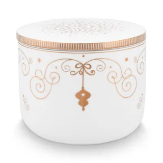 【PIP STUDIO】Royal Winter White 陶瓷蠟燭(無香味/居家裝飾/擺飾品)