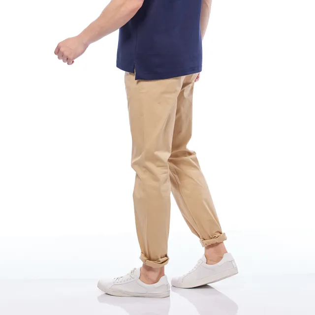 【NAUTICA】男裝 舒適修身彈性長褲(卡其)