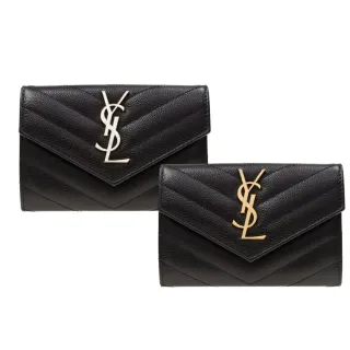 【YSL】絎縫小型信封錢包