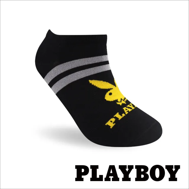 【PLAYBOY】8雙組線條兔頭隱形襪(休閒襪/男襪/隱形襪)
