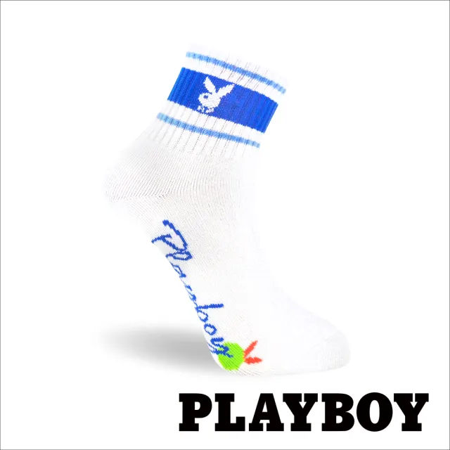 【PLAYBOY】8雙組復古條紋休閒棉襪(女襪/短襪/學生襪/休閒襪)