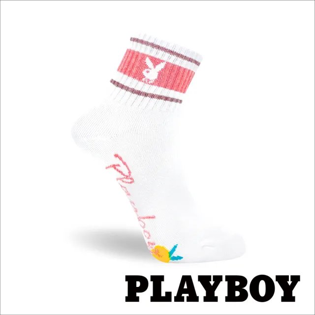 【PLAYBOY】8雙組復古條紋休閒棉襪(女襪/短襪/學生襪/休閒襪)