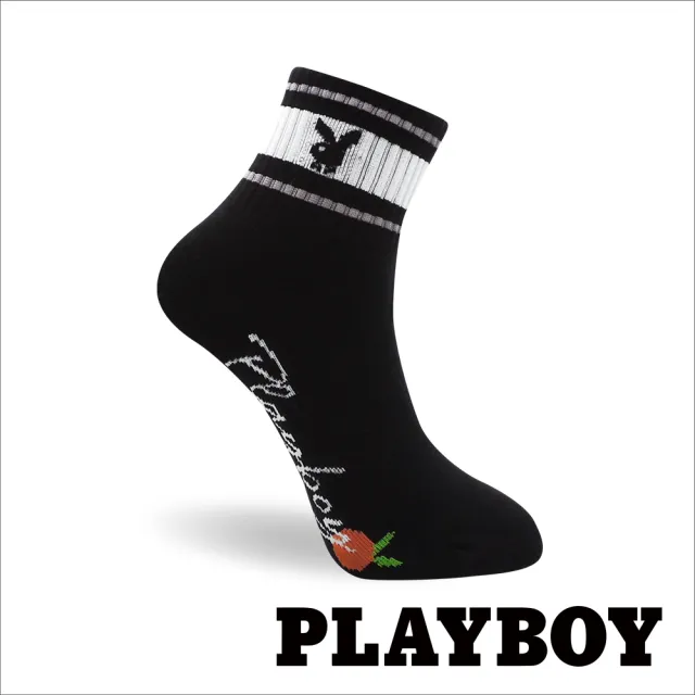 【PLAYBOY】8雙組復古條紋休閒棉襪(女襪/短襪/學生襪/休閒襪)