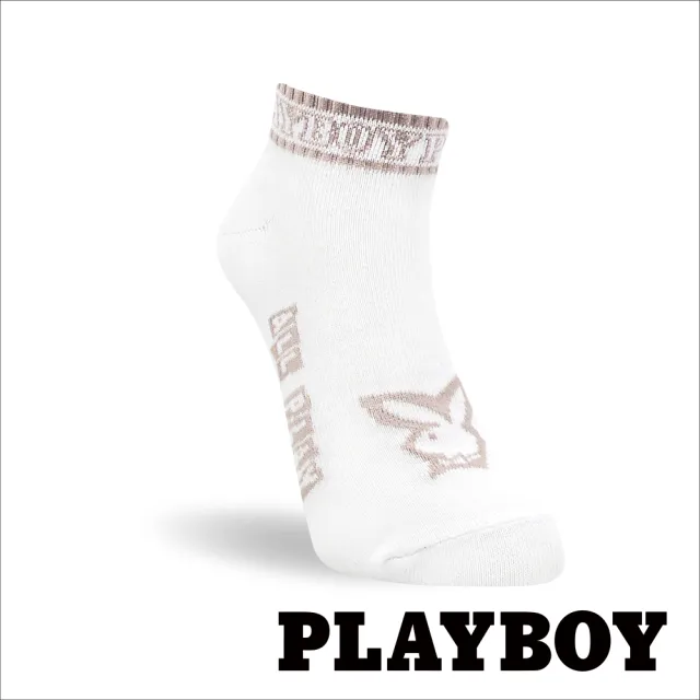 【PLAYBOY】8雙組個性拼貼兔消臭棉襪(女襪/短襪/學生襪/休閒襪)
