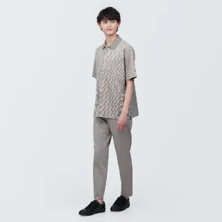 【MUJI 無印良品】男棉水洗天竺短袖POLO衫(共10色)