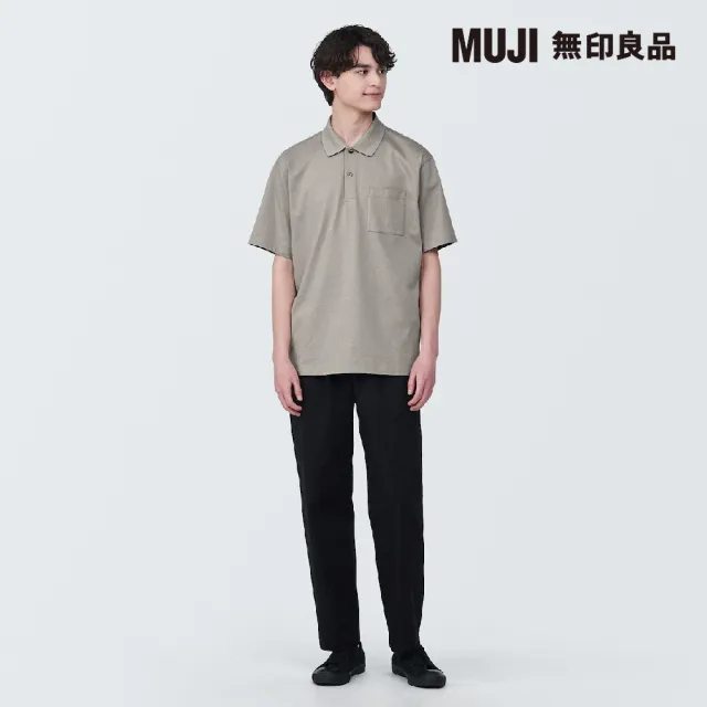 【MUJI 無印良品】男棉水洗天竺短袖POLO衫(共10色)