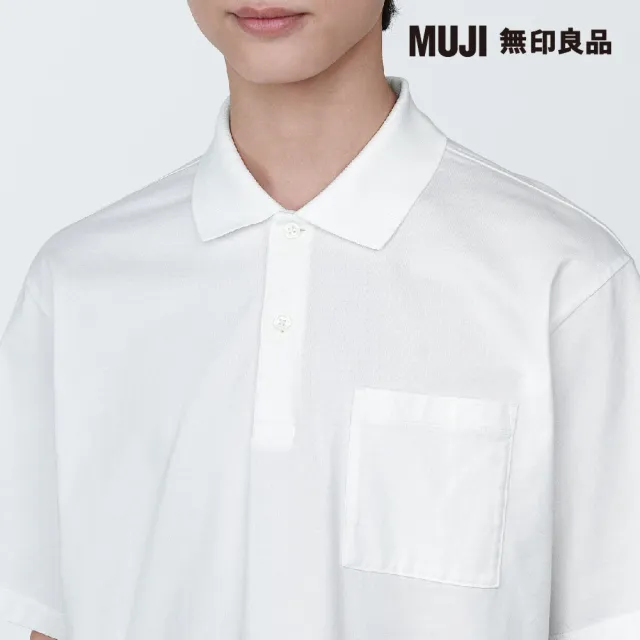 【MUJI 無印良品】男棉水洗天竺短袖POLO衫(共10色)