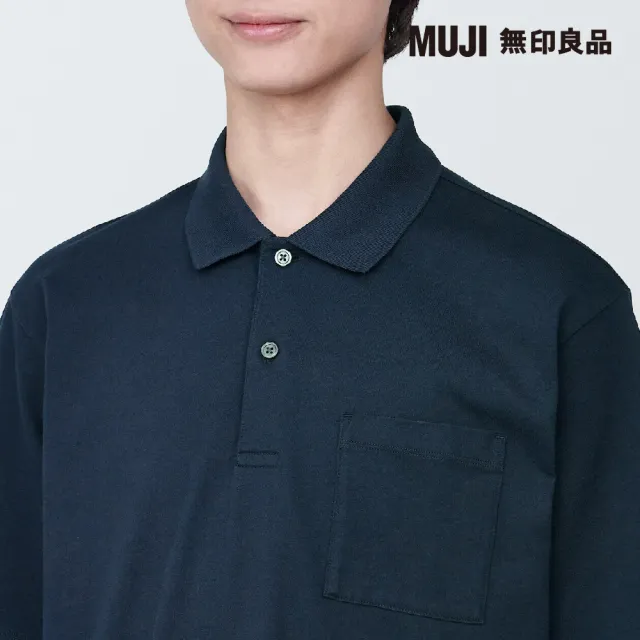 【MUJI 無印良品】男棉水洗天竺短袖POLO衫(共10色)