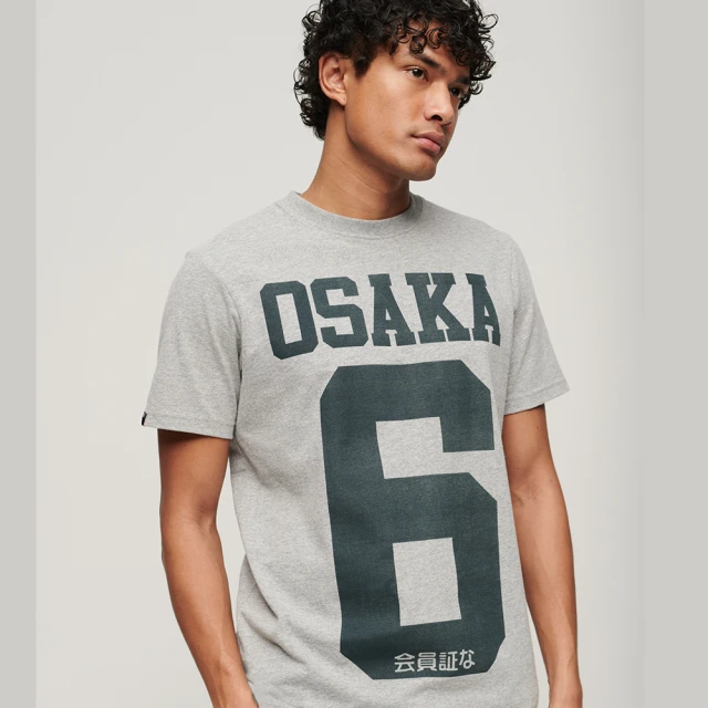 Superdry 男裝 短袖T恤 Osaka Graphic(灰)