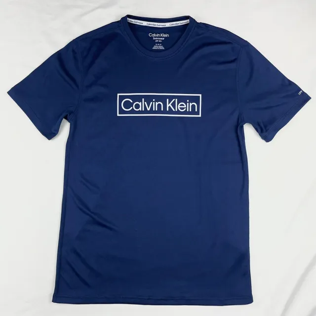 【Calvin Klein 凱文克萊】方框設計 抗UV  排汗衫 防曬衣 現貨 T恤 短袖 快乾 排汗衣 CK 短T(短袖 T恤)