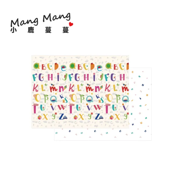 【Mang Mang 小鹿蔓蔓】兒童XPE捲式地墊包邊Lite版(字母ABC)