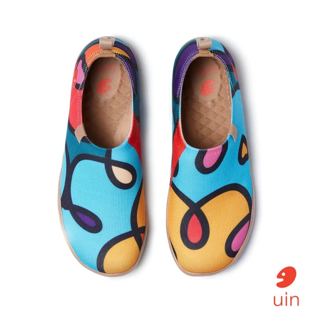 uin 西班牙原創設計 女鞋 藍夢彩繪休閒鞋W1011481(彩繪)