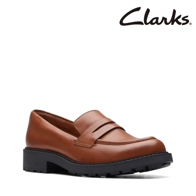 【Clarks】女鞋 Orinoco2 Penny 寬楦厚底學院風便士樂福鞋(CLF74788C)