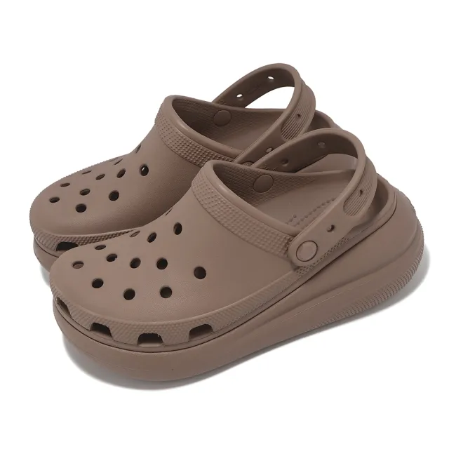 【Crocs】洞洞鞋 Classic Crush Clog 男鞋 女鞋 經典泡芙 超厚底 休閒鞋 涼拖鞋 單一價(2075212Y2)