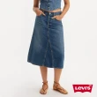 【LEVIS 官方旗艦】女款 丹寧牛仔拼接長裙 人氣新品 A9316-0002