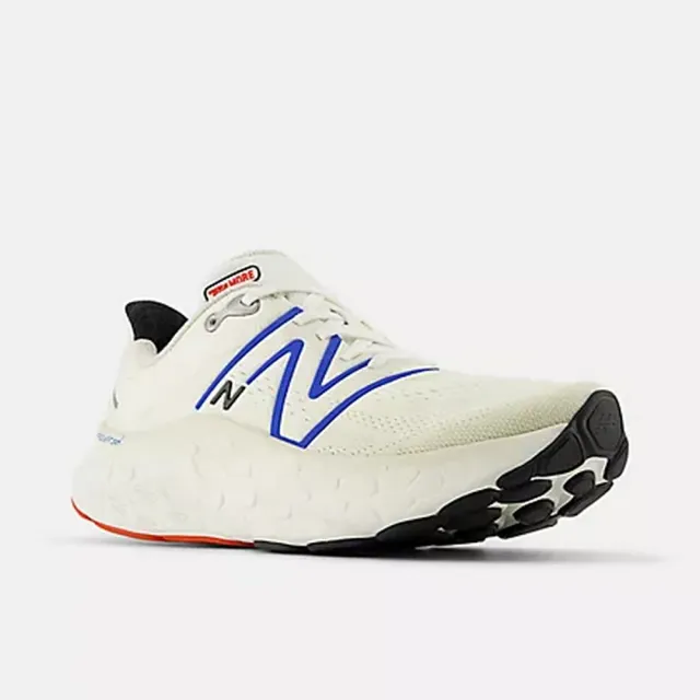 【NEW BALANCE】NB Fresh Foam X More v4 跑步鞋 運動鞋 慢跑鞋 緩震 男鞋 藍白色(MMORCE4-2E)