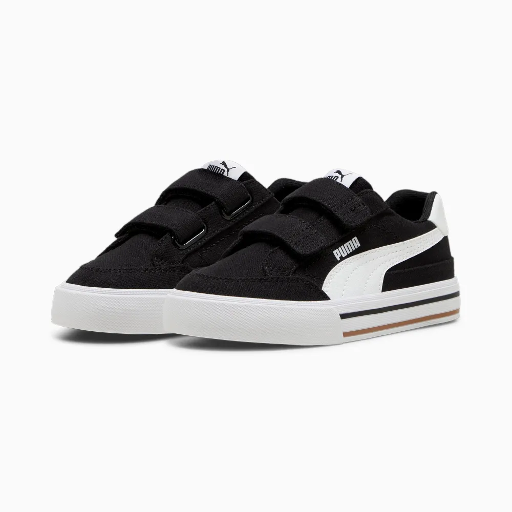 【PUMA】運動鞋 童鞋 中童 大童 Court Classic Vulc FS V PS 黑 39656003