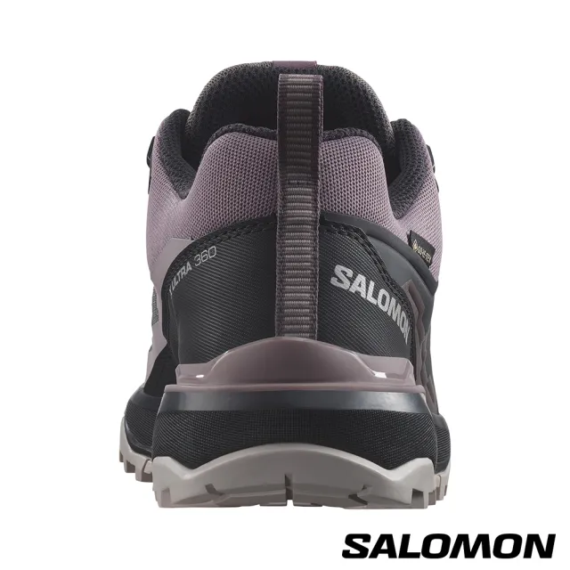 【salomon官方直營】女 X ULTRA 360 Goretex 低筒登山鞋(李子紫/幻灰/棕)