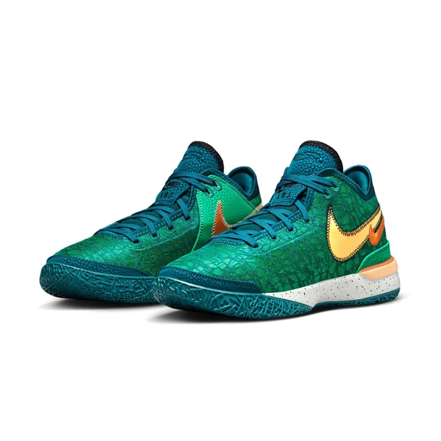 NIKE 耐吉 Nike Zoom LeBron NXXT Gen EP 實戰籃球鞋 綠金勾 DR8788-301(男鞋 籃球鞋 運動鞋)