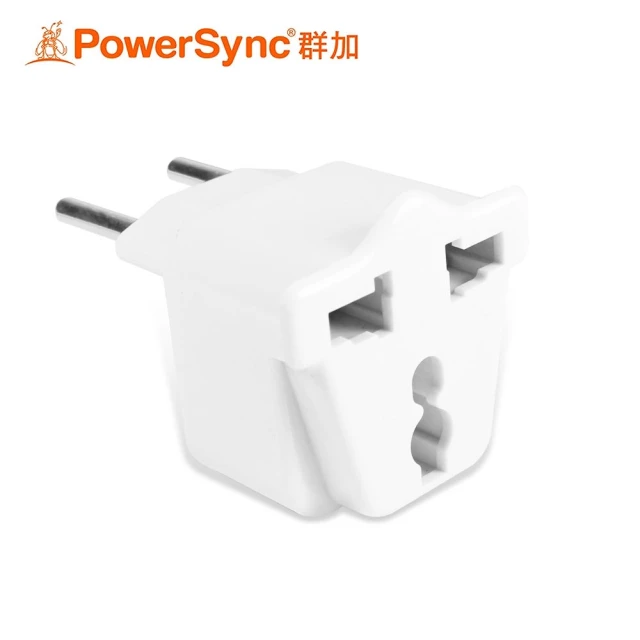 PowerSync 群加 旅行用轉接頭 【FR】-三插轉圓腳