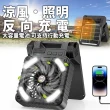 太陽能露營風扇(露營風扇 太陽能風扇 充電電風扇 露營電風扇 USB風扇 風扇燈 充電風扇 行動風扇)