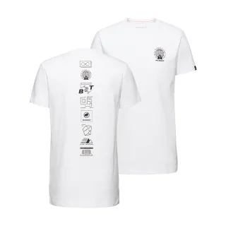 【Mammut 長毛象】Massone T-Shirt AF Men Emblems 有機棉機能短袖T恤 男款 白色 #1017-06120