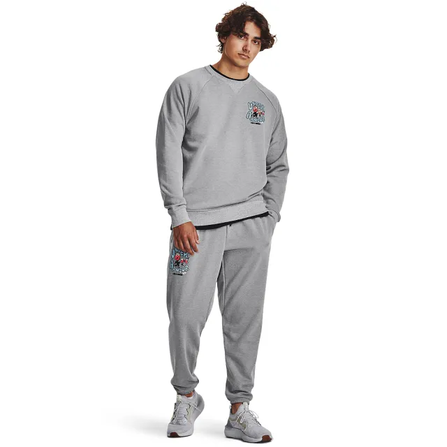 【UNDER ARMOUR】UA 男 HW Terry Rose Joggers長褲_1379691-011(灰色)