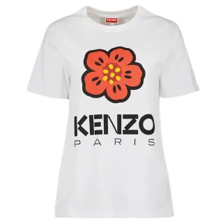 【KENZO】女款 BOKE FLOWER 寬鬆版型 短袖T恤-白色(S號、M號)
