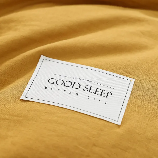 【GOLDEN-TIME】和織輕捻紗三件式枕套床包組-桑染(加大)