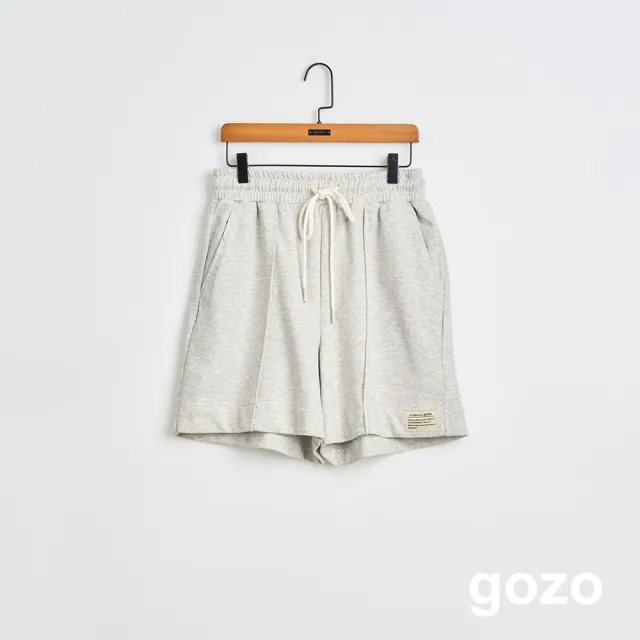 【gozo】運動風抽繩針織短褲(兩色)
