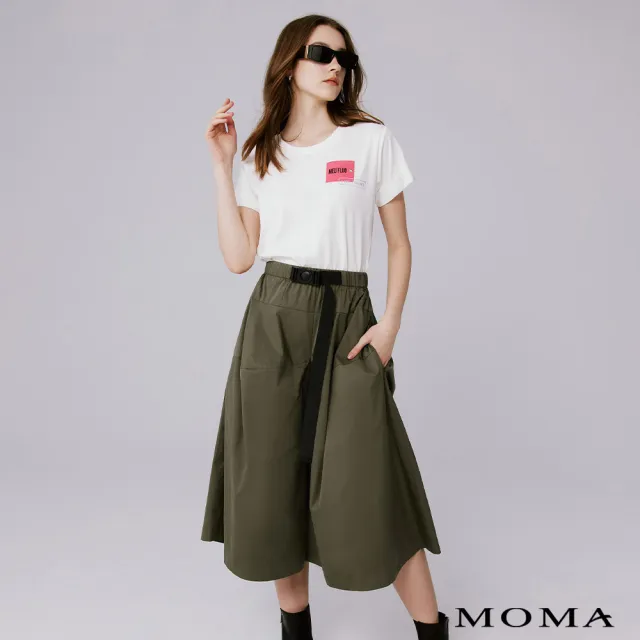 【MOMA】工裝風汽球褲(墨綠色)