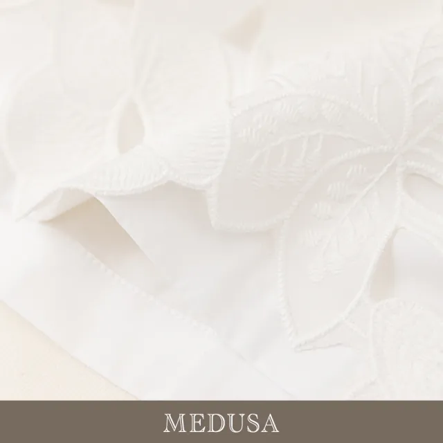 【MEDUSA 曼度莎】現貨-純白大花蕾絲無袖上衣（M-XL）｜女上衣 蕾絲上衣(301-55201)