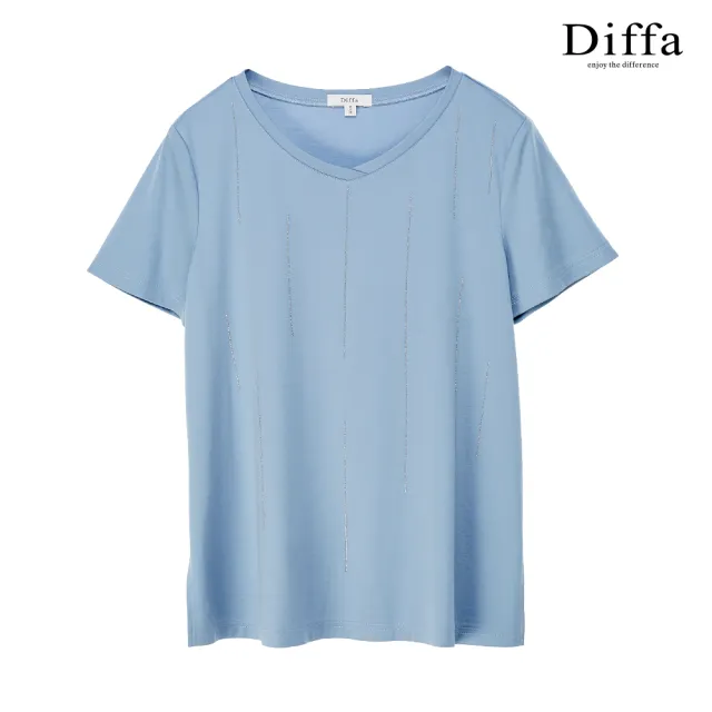 【Diffa】簡約鍊條設計針織衫-女