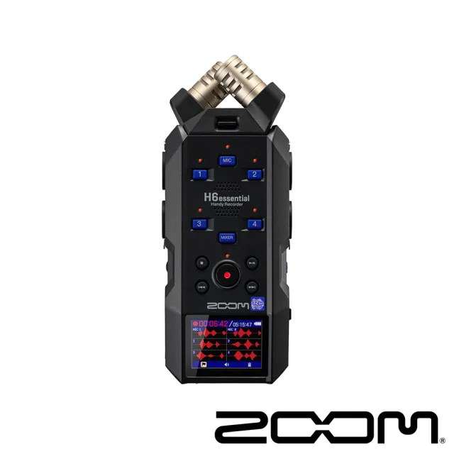 【ZOOM】H6 essential 手持錄音機 32位元浮點錄音(公司貨)